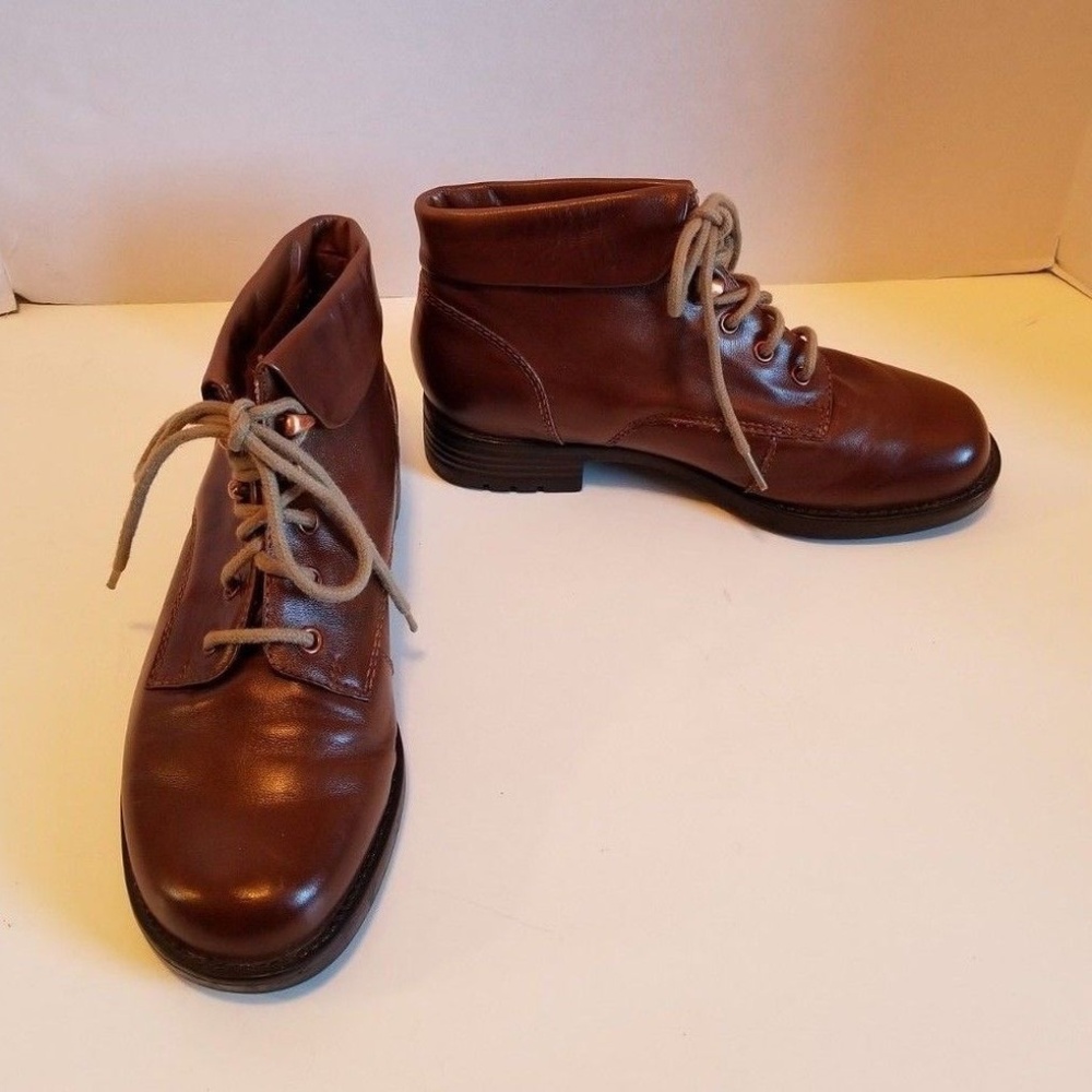 Earth Shoe Gelron 2000 Wms Leather Ankle Boots 5M